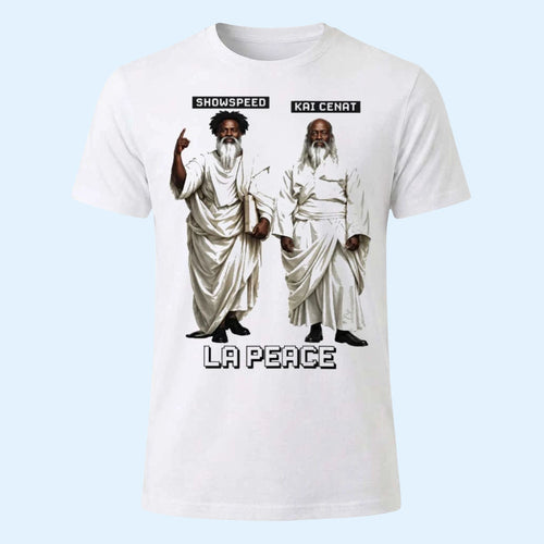 Kai Cenat Merch 2026 LA Peace Kai Cenat Shirt ShowSpeed X Kai Cenat T-Shirt Streamer Fan Gifts