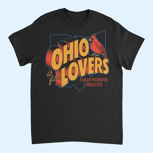 Hawthorne Heights Merch 2026 Ohio Is For Lovers Cardinal T-Shirt Gift For Band Fans