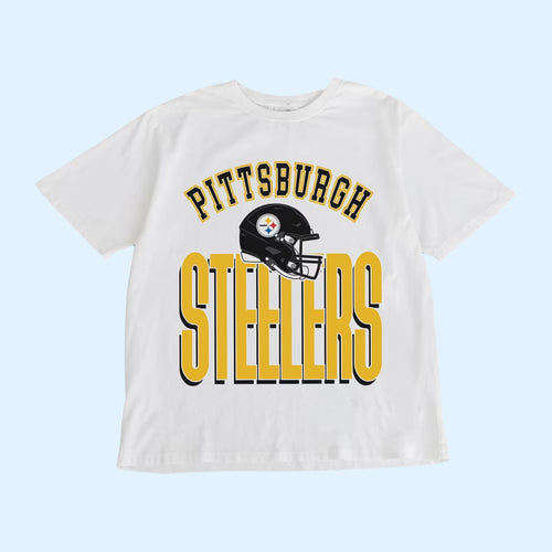 Pittsburgh Steelers Merch 2026 Pittsburgh Steelers Fierce Focus T-Shirt White Football Fan Gift