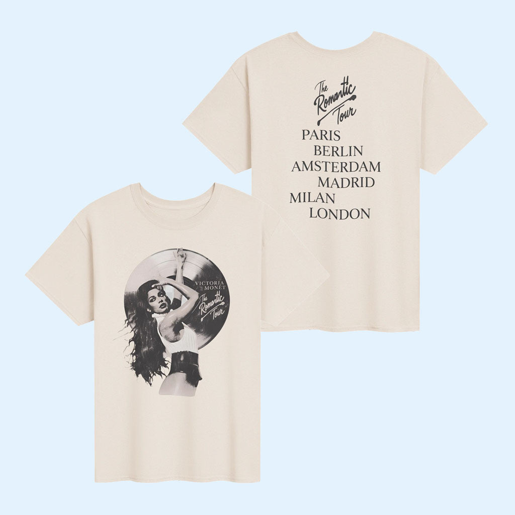 Victoria Monet Merch 2026 Victoria Monet X Bruno Mars The Romantic Tour T-Shirt Music Fan Gifts