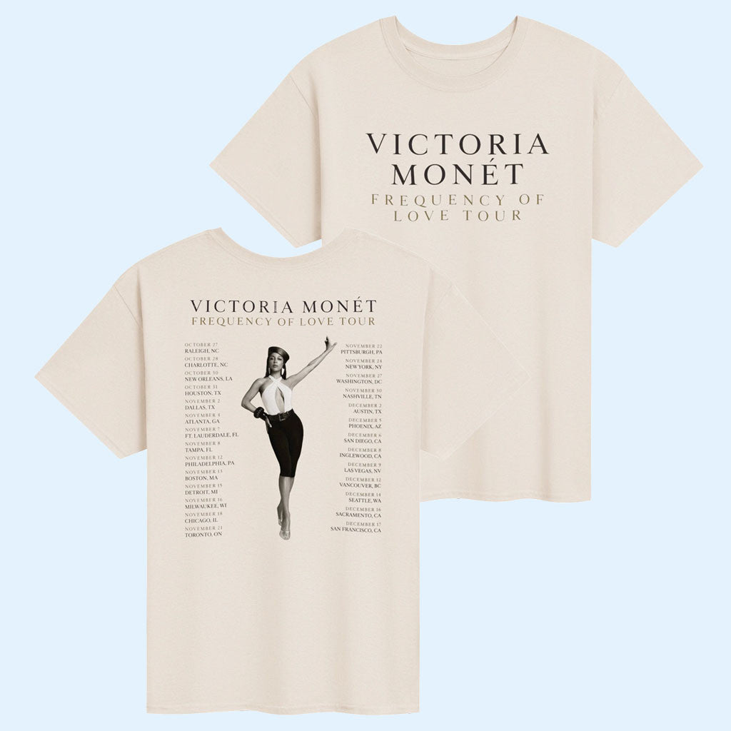 Victoria Monet Merch 2026 Frequency Of Love Tour T-Shirt Presents For Music Lovers