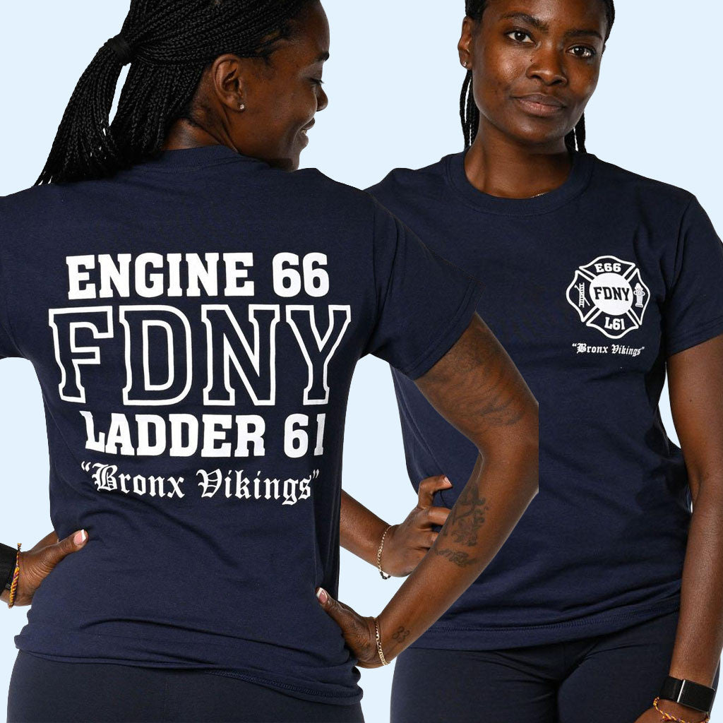 FDNY Merch 2026 Bronx Vikings Engine 66 House T-Shirt Gifts Ideas For Firefighters