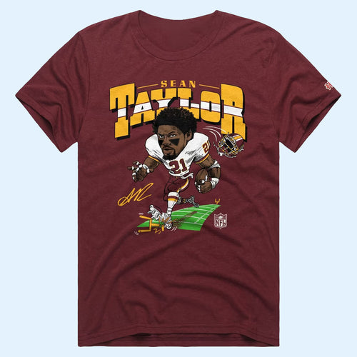 Washington Commanders Merch 2026 Sean Taylor Caricature Player Graphic T-Shirt Football Gifts
