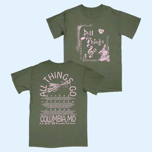 All Things Go Festival Merch 2026 DC Garden Angel T-Shirt Music Concert Outfits Fan Gifts