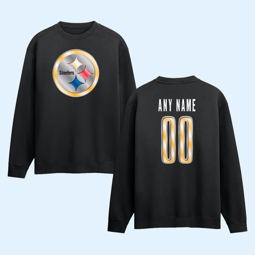 Personalized Pittsburgh Steelers Merch 2026 Pittsburgh Steelers Metallic Mascot Sweatshirt