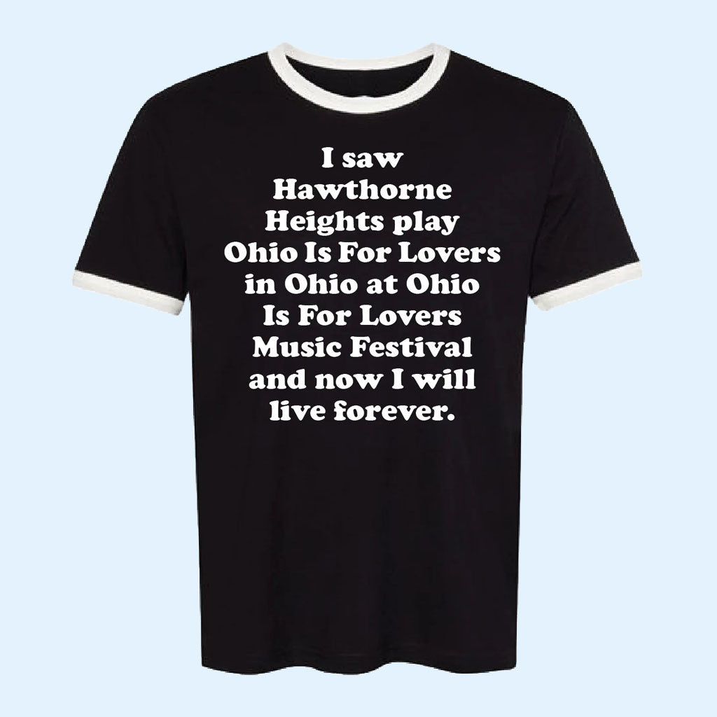 Hawthorne Heights Merch 2026 Ohio Is For Lovers Festival Ringer T-Shirt Gift For Music Fans