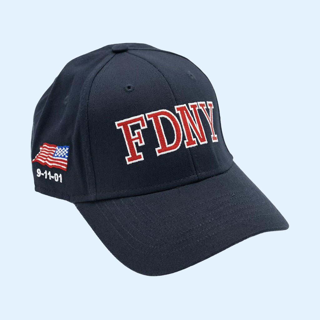 FDNY Merch 2026 FDNY 9 11 Flag Baseball Hat Embroidered Patriot Day Hat Fireman Gifts