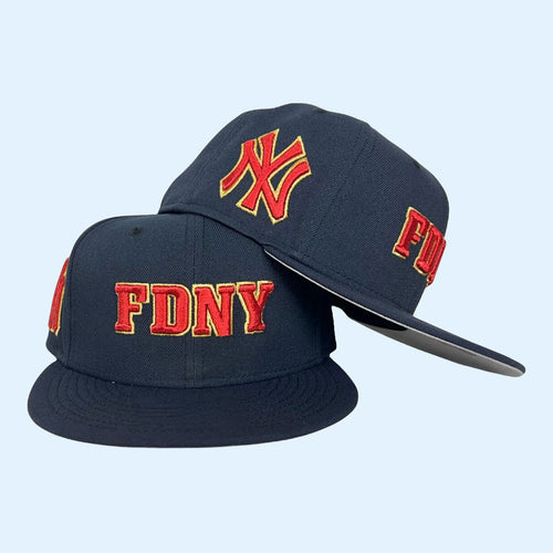 New York Yankees FDNY Hat Logo Fire Department City Of New York New Era Snapback Hat Fan Merch