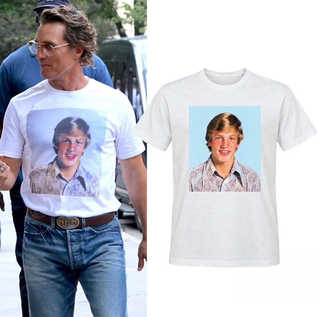 Matthew McConaughey Wear His High School Photo Shirt Matthew McConaughey Merch Gift For Fans