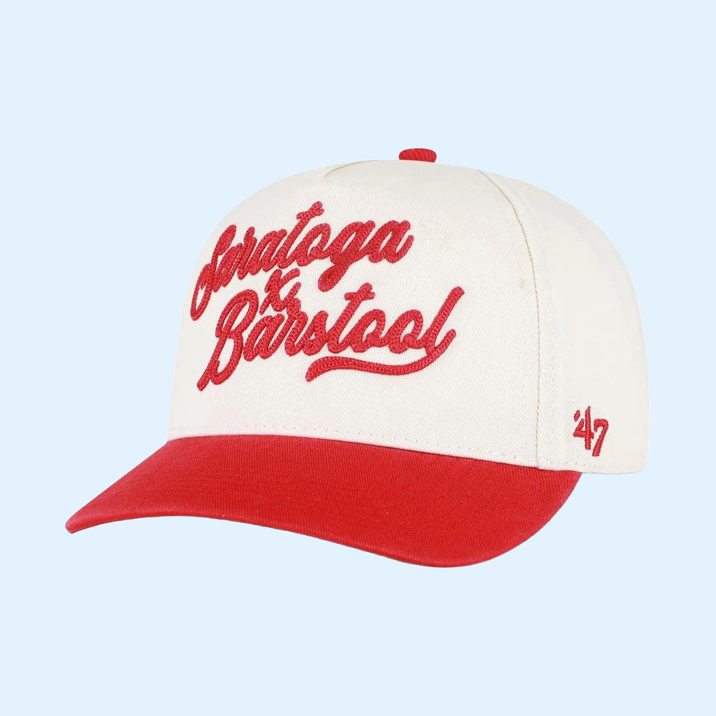 Saratoga X Barstool Sports Merch Two-Tone Saratoga Barstool Hat Gifts For Horse Racing Fans