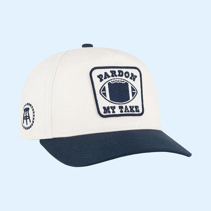 Pardon My Take Football Patch '47 Embroidered Hat Game Day Cap Gift For Football Fans