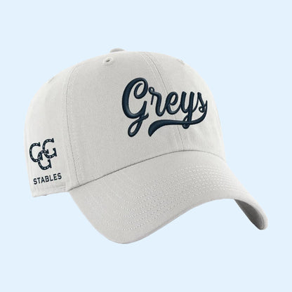 Greys Script '47 Embroidered Hat Go Go Greys Hat Dave Portnoy Merch Gifts For Horse Racing Fans