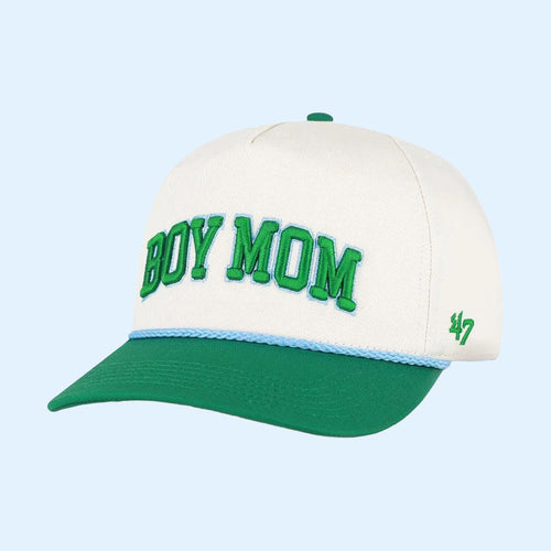 Boy Mom Varsity '47 Rope Hat Embroidered Barstool Sports Merch Gift For Mothers
