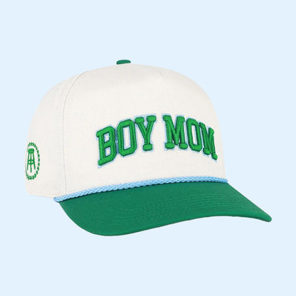 Boy Mom Varsity '47 Rope Hat Embroidered Barstool Sports Merch Gift For Mothers