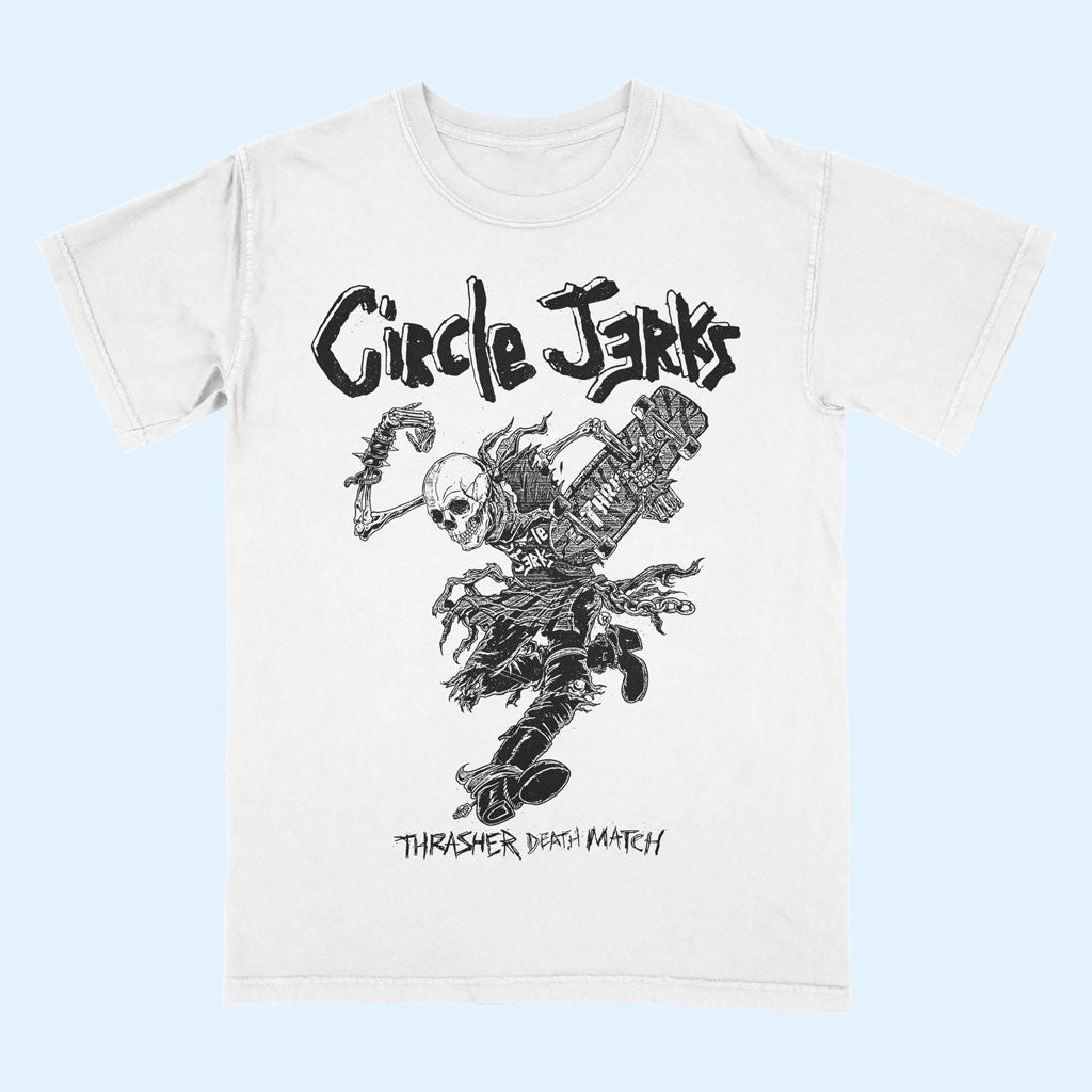 Circle Jerks Merch 2026 Thrasher Death Match T-Shirt Presents For Music Lovers