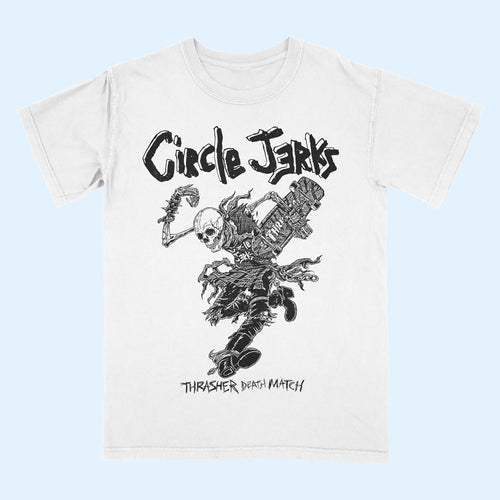 Circle Jerks Merch 2026 Thrasher Death Match T-Shirt Presents For Music Lovers