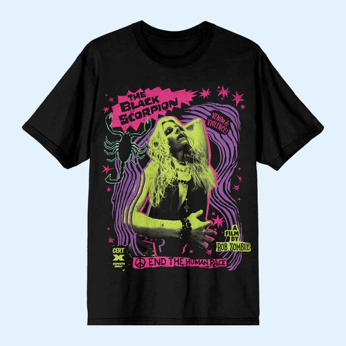 Rob Zombie Merch 2026 Black Scorpion T-Shirt End The Human Race Shirt Present For Fans