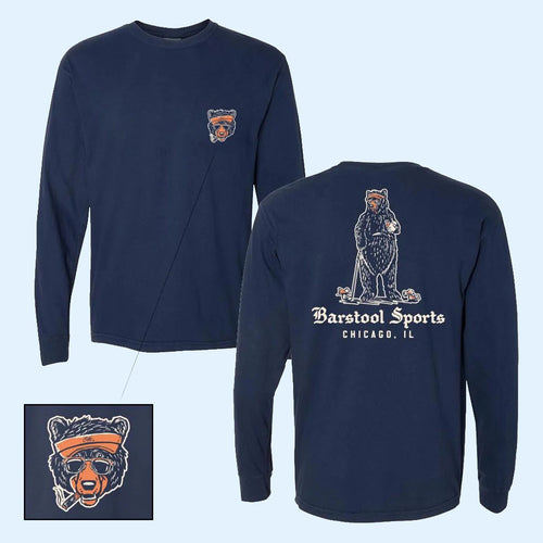 Barstool Sports Golf Bear Long Sleeve Shirt Barstool Sports Merch Gift For Golf Lovers