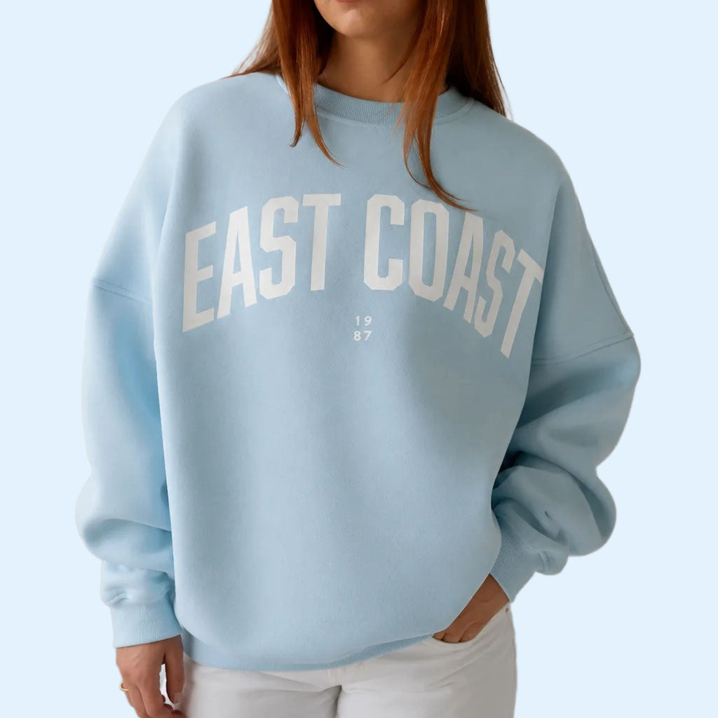 1987 Label Merch 2026 East Coast Crew Sweatshirt Gift Ideas For Besties