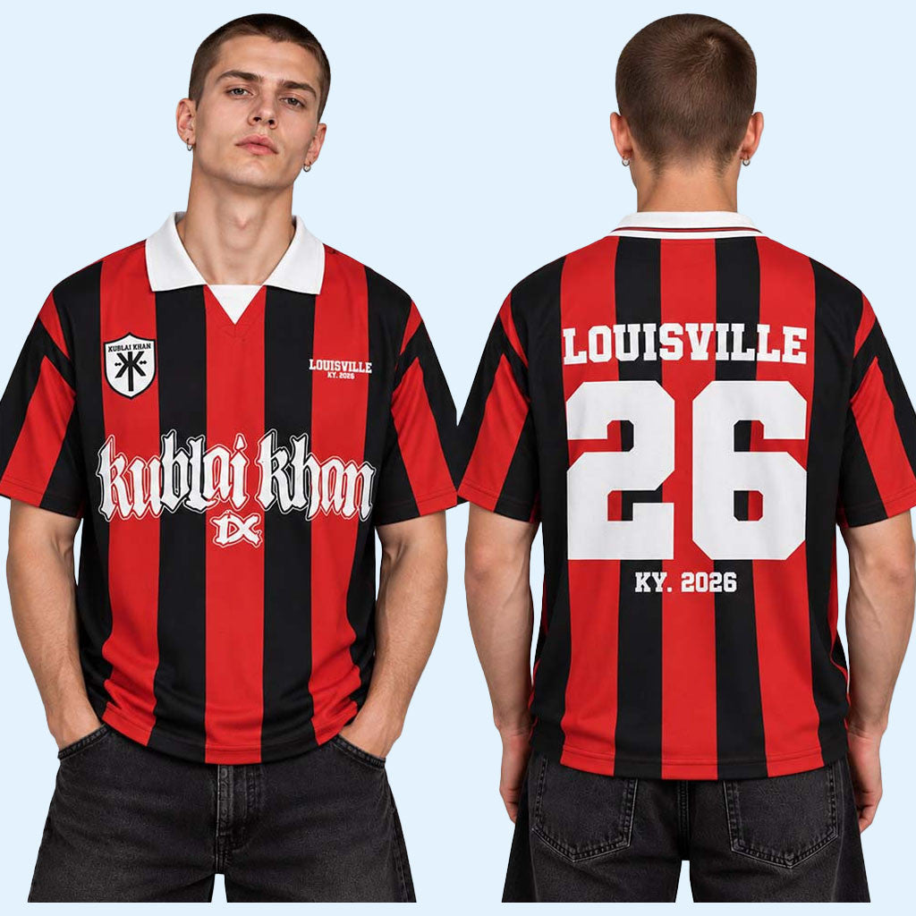 Kublai Khan TX Merch Louisville KY 2026 Louder Than Life Festival Polo Jersey Band Fan Gifts