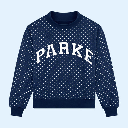 Parke Merch Polka Dot Varsity Sweatshirt 2026 Birthday Gift Ideas For Girlfriend