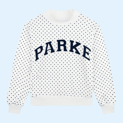 Parke Merch Polka Dot Varsity Sweatshirt 2026 Best Birthday Gift For Sisters