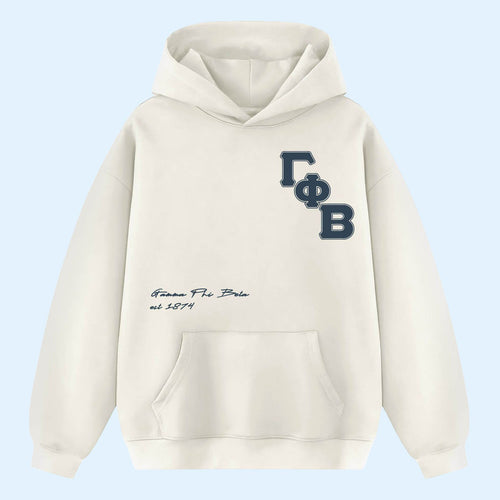 Gamma Phi Beta Merch 2026 Varsity Dreams Sorority Hoodie Gift For Little Sister