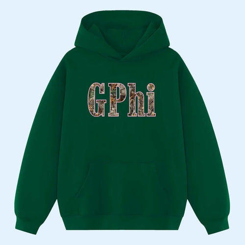 Gamma Phi Beta Merch 2026 Forest Camo Sorority Hoodie Sorority Gifts Ideas