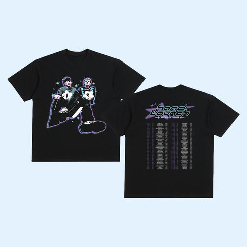 Dan And Phil Tour Merch 2026 The Hard Launch World Tour Dates T-Shirt Present For Fans