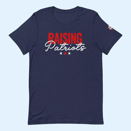 FOX News Merch 2026 FOX News Raising Patriots T-Shirt Navy Pro America Mom Gifts