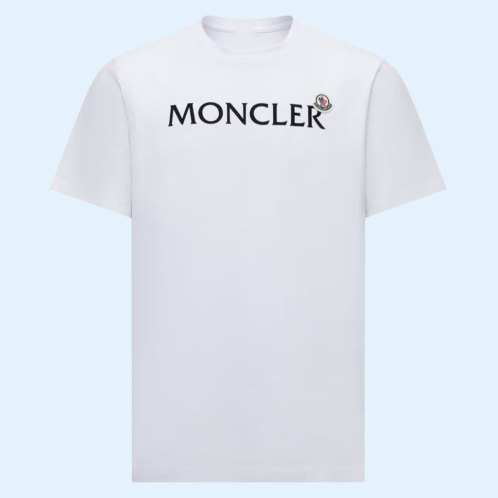Moncler Merch 2026 Flocked Logo T-Shirt Moncler Shirt White Gift Ideas For Friends