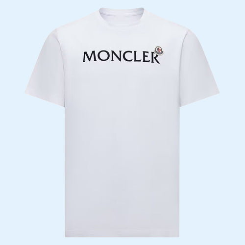 Moncler Merch 2026 Flocked Logo T-Shirt Moncler Shirt White Gift Ideas For Friends
