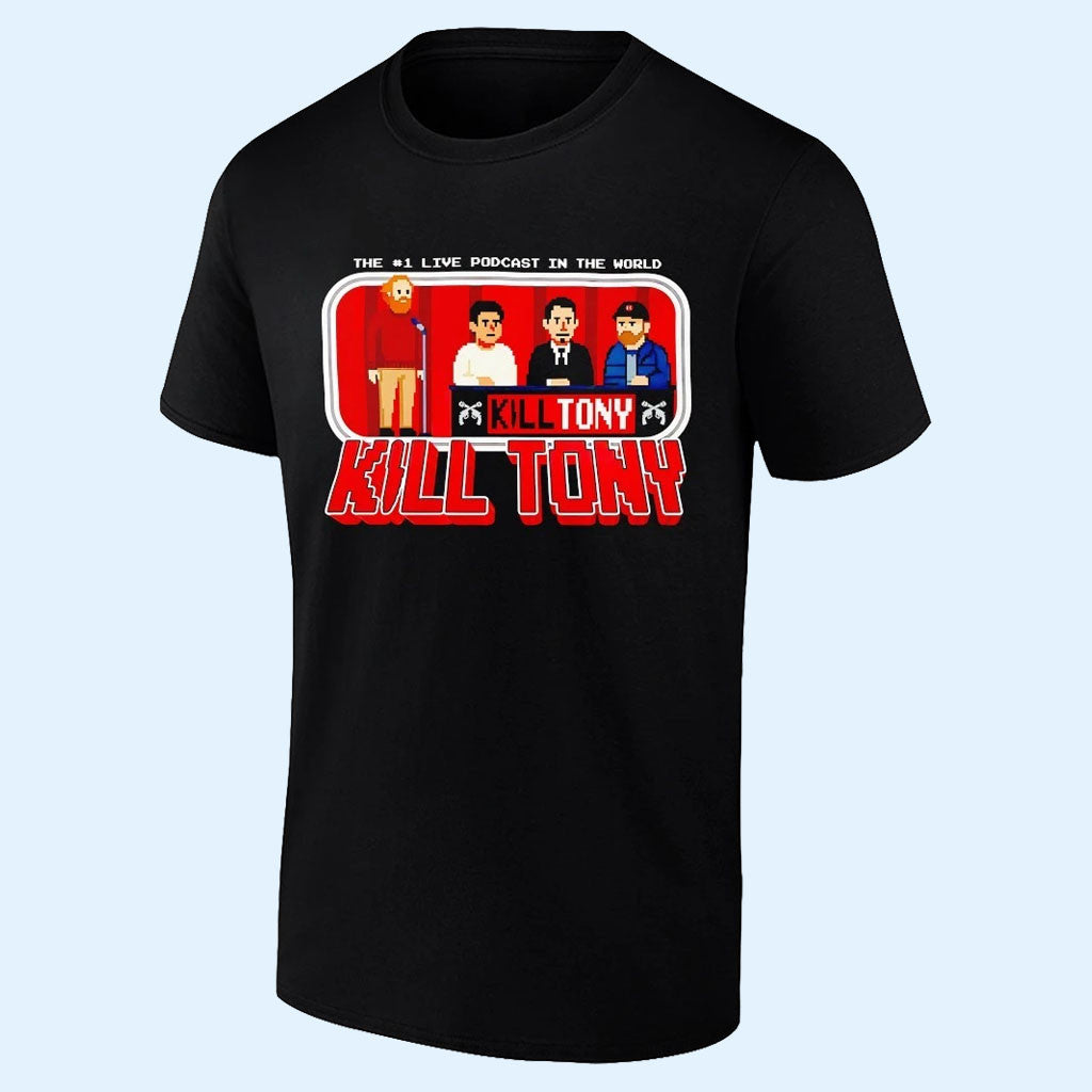 Kill Tony Merch 2026 The No 1 Live Podcast In The World Pixel Art T-Shirt Podcast Fans Gifts