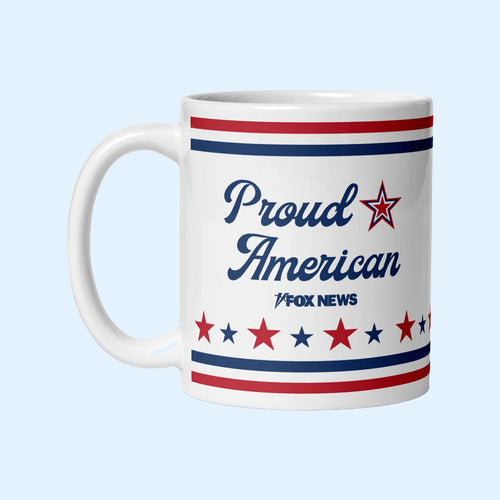 FOX News Merch 2026 Proud American Mug FOX News Coffee Cup Best Gifts For Patriots