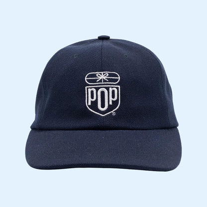 Pop Trading Company Merch 2026 Pop Puf Embroidered Hat Navy Birthday Ideas For Him