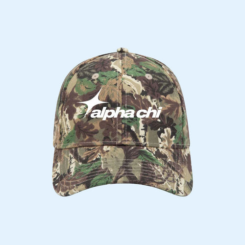 Alpha Chi Omega Merch 2026 Camoflash Embroidered Sorority Hat Gift For Friends
