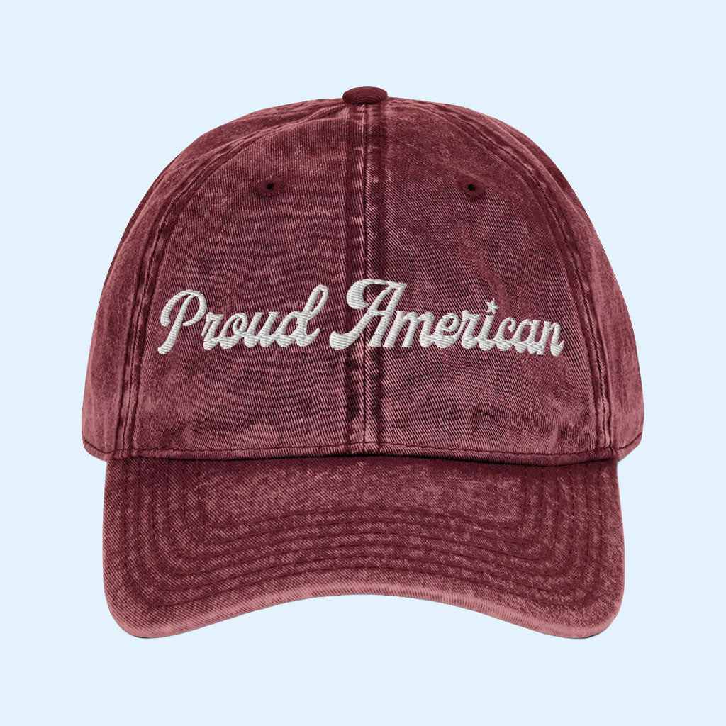 FOX News Merch 2026 Proud American Script Embroidered Hat Best Patriotic Gifts