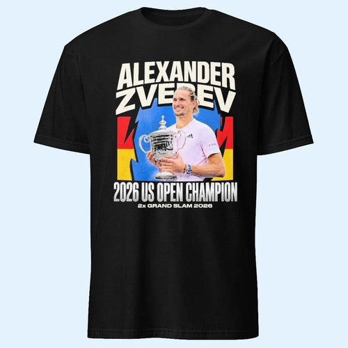 Alexander Zverev Merch Alexander Zverev 2026 US Open Champion T-Shirt Gift For Tennis Lovers