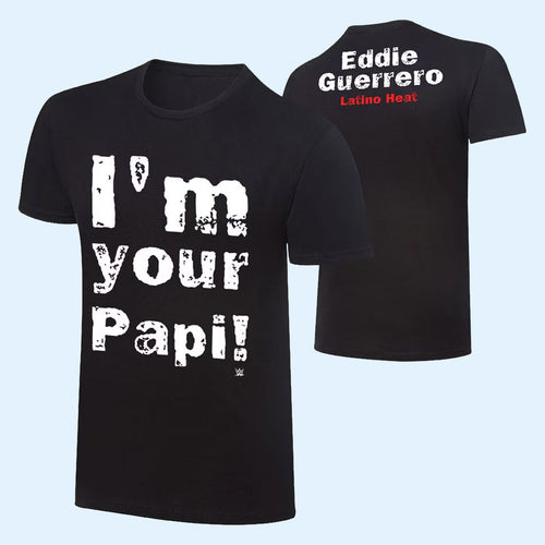 Eddie Guerrero Merch 2026 Black I'm Your Papi T-Shirt Eddie Guerrero Latino Heat Shirt Fan Gear