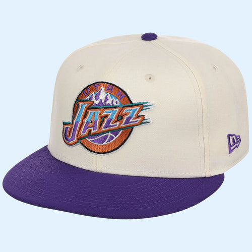 NBA Chrome OTC X Lids Hat Drop Merch Utah Jazz New Era Snapback Hat Basketball Present Ideas