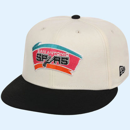 NBA Chrome OTC X Lids Hat Drop Merch San Antonio Spurs New Era Snapback Hat Best Gift For Fans