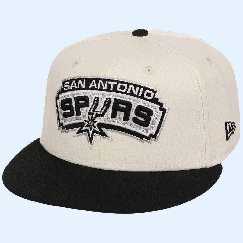 NBA Chrome OTC X Lids Hat Drop Merch San Antonio Spurs New Era Snapback Hat Basketball Fan Gear