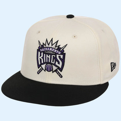 NBA Chrome OTC X Lids Hat Drop Merch Sacramento Kings New Era Snapback Hat Basketball Fan Gifts