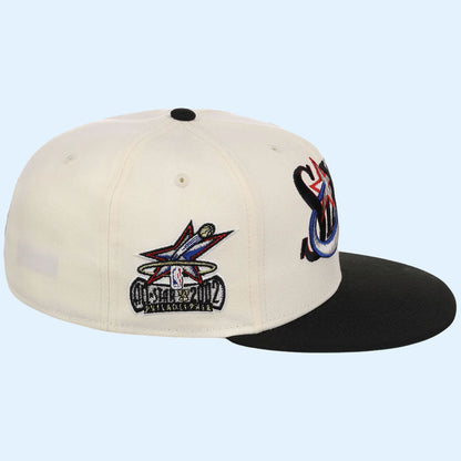 NBA Chrome OTC X Lids Hat Drop Merch Philadelphia 76Ers New Era Snapback Hat Basketball Gifts