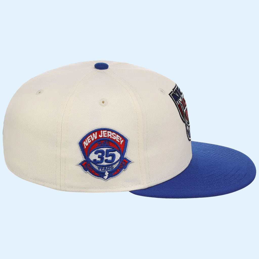 NBA Chrome OTC X Lids Hat Drop Merch New Jersey Nets New Era Snapback Hat Basketball Fan Gifts