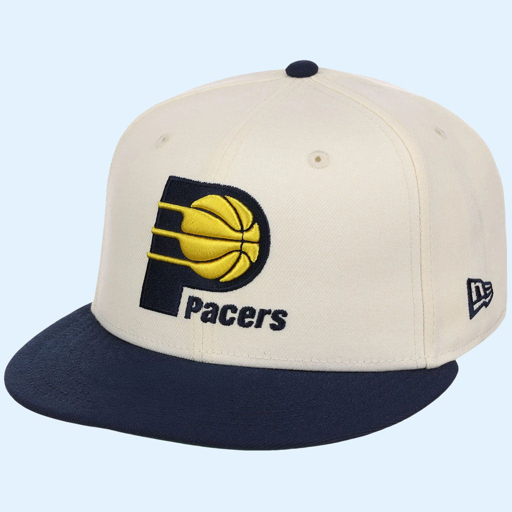 NBA Chrome OTC X Lids Hat Drop Merch Indiana Pacers New Era Snapback Hat Gift For Basketball Fan