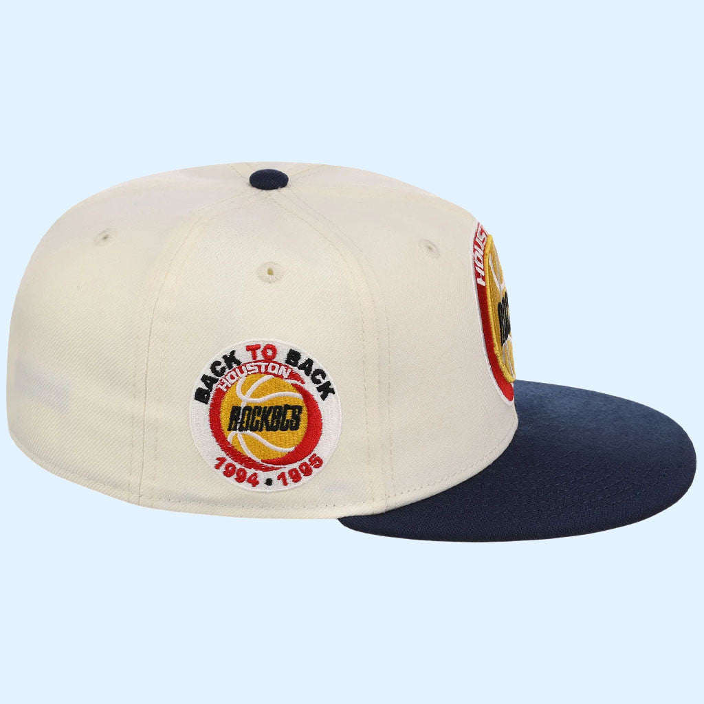 NBA Chrome OTC X Lids Hat Drop Merch Houston Rockets New Era Snapback Hat Basketball Lover Gift