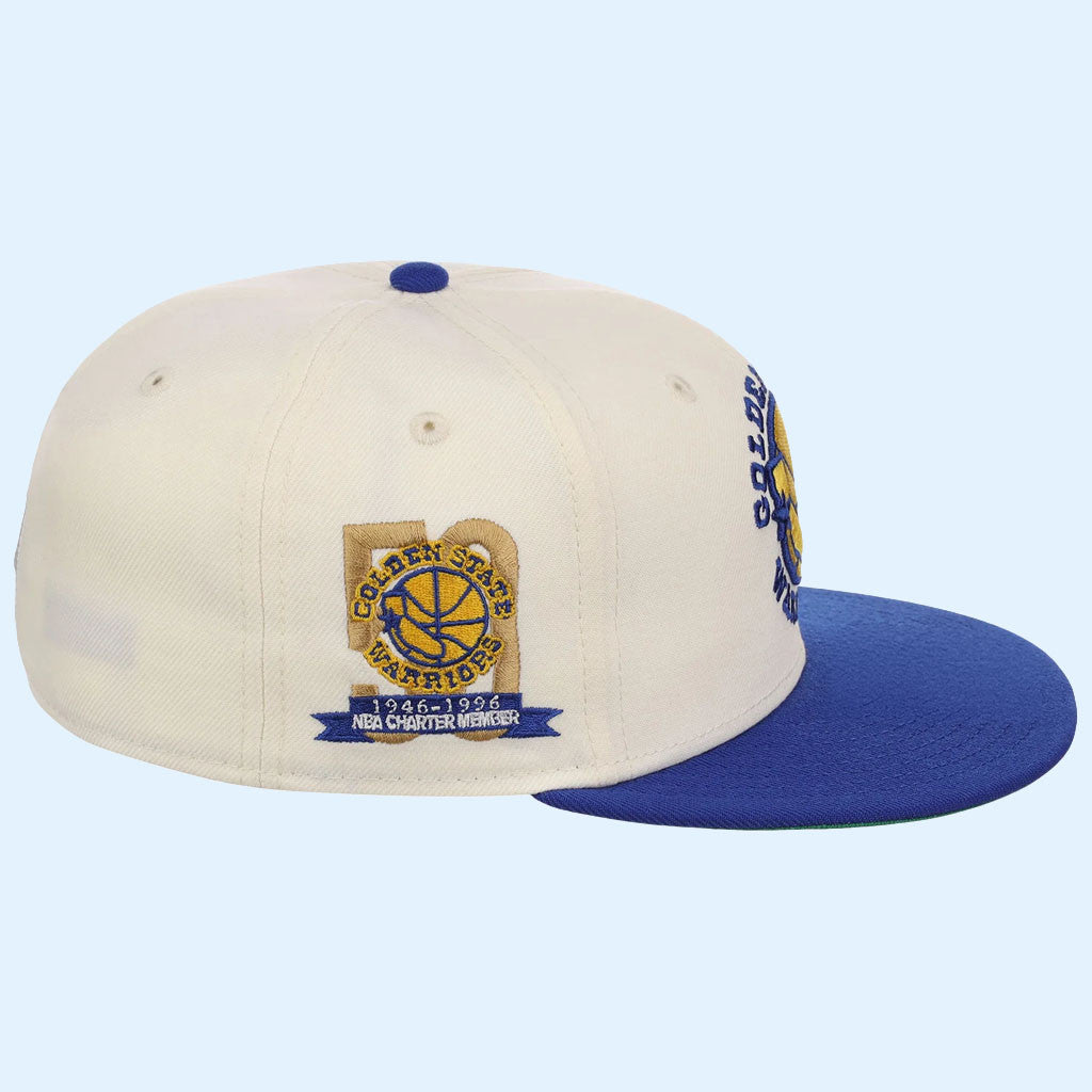 NBA Chrome OTC X Lids Hat Drop Merch Golden State Warriors New Era Snapback Hat Gift For Fans