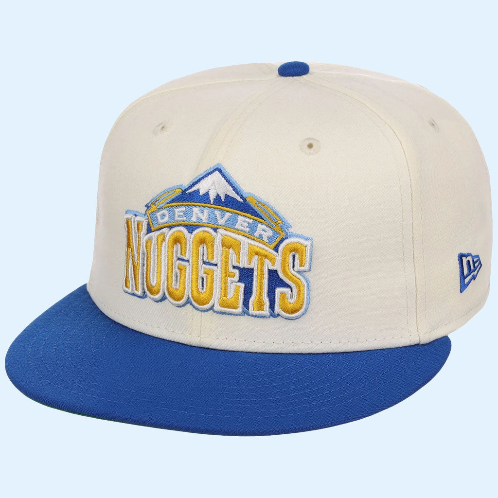 NBA Chrome OTC X Lids Hat Drop Merch Denver Nuggets New Era Snapback Hat Basketball Fan Gifts