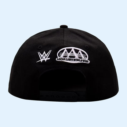 Los Perros Del Mal Merch 2026 Black Los Perros Del Mal Logo Snapback Hat Embroidered WWE Merch